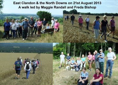 East Clandon & North Downs Walk - 21st August 2013