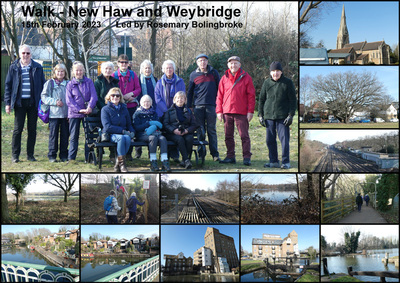 Walk - New Haw & Weybridge - 15th February 2023