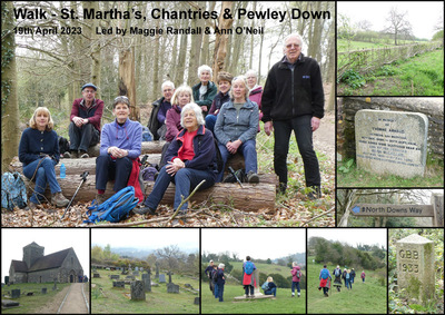 Walk - St. Martha's, Chantries & Pewley Down - 19th April 2023