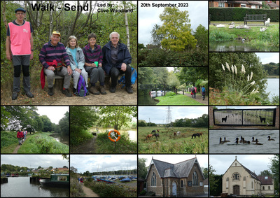 Walk - Send & Papercourt Lake - 20th September 2023